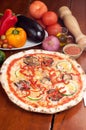 Vegetarian pizza Royalty Free Stock Photo
