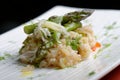 Vegetarian Risotto with asparagus