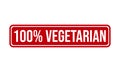 100% Vegetarian Rubber Stamp. 100% Vegetarian Grunge Stamp Seal Vector Illustration Royalty Free Stock Photo