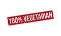 100% Vegetarian Rubber Stamp. 100% Vegetarian Grunge Stamp Seal Vector Illustration Royalty Free Stock Photo