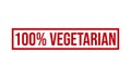 100% Vegetarian Rubber Stamp. 100% Vegetarian Grunge Stamp Seal Vector Illustration Royalty Free Stock Photo