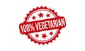 100% Vegetarian Rubber Stamp. 100% Vegetarian Grunge Stamp Seal Vector Illustration Royalty Free Stock Photo