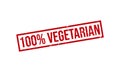 100% Vegetarian Rubber Stamp. 100% Vegetarian Grunge Stamp Seal Vector Illustration Royalty Free Stock Photo