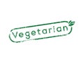 Vegetarian rubber stamp