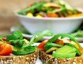 Vegetarian sandwiches - healthy meal