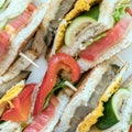 Vegetarian sandwiches tramezzini