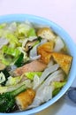 Vegetarian soup noodles Royalty Free Stock Photo