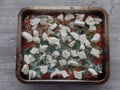 Vegetarian spinach and ricotta lasagne Royalty Free Stock Photo