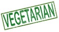 Vegetarian stamp on white background.