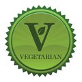 Vegetarian Sticker Royalty Free Stock Photo