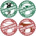 Vegetarian sticker set