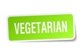 Vegetarian sticker Royalty Free Stock Photo