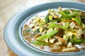 Vegetarian stired noodle in gravy sauce