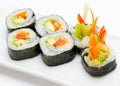 Vegetarian sushi rolls