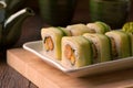 Vegetarian sushi set Royalty Free Stock Photo