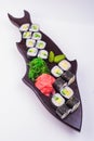 Vegetarian sushi set Royalty Free Stock Photo