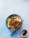 Vegetarian Udon Noodle Soup with Asian Flavours