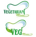 vegetarian and veg symbol menu
