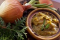 Vegetable stew in a pot