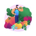 Vegetarianism abstract concept vector illustration