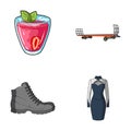 Vegetarianism, shoes and other web icon in cartoon style. transport, fashion icons in set collection.