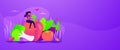 Vegetarianism web banner concept.