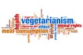 Vegetarianism word cloud Royalty Free Stock Photo