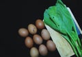 vegeteble coler egg background fesh