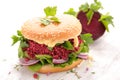 Veggie beet burger