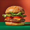 Veggie Burger Royalty Free Stock Photo