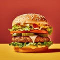 Veggie Burger Royalty Free Stock Photo