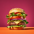 Veggie Burger Royalty Free Stock Photo