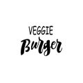 veggie burgers calligraphy logo for fastfood