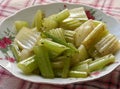 Veggie food cooked celery