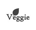 Veggie. Healthy life style. Black and white label.