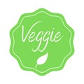 Veggie label sign illustration