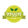veggie product label. Vector illustration decorative design
