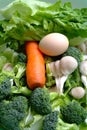 Vegtables and egg Royalty Free Stock Photo