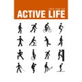 Vehicle active stick man set