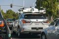 Vehicle from Apple`s fleet currently testing a self driving syst