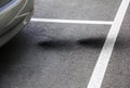 Vehicle Exhaust Pollution Marks on Tarmac