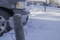 Vehicle Block Heater used in cold climates to warm engine