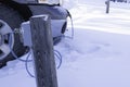 Vehicle Block Heater used in cold climates to warm engine