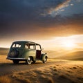 vehicle car morning sunset evening screenshot sunlight sunrise landscape dusk driving sky dawn horizon cloud transport