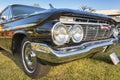 Vehicle Chevrolet Impala Sport Sedan 1961 on display at vintage car show. Royalty Free Stock Photo