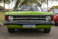 Vehicle Chevrolet Opala 4100 (1973) on display at a vintage car fair show Royalty Free Stock Photo