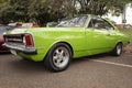 Vehicle Chevrolet Opala 4100 (1973) on display at a vintage car fair show Royalty Free Stock Photo