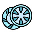 Vehicle clutch icon vector flat