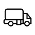Vehicle thin line vector  icon Royalty Free Stock Photo