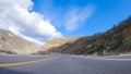 Driving Under Sunny Skies on Cuyama Highway Scenery